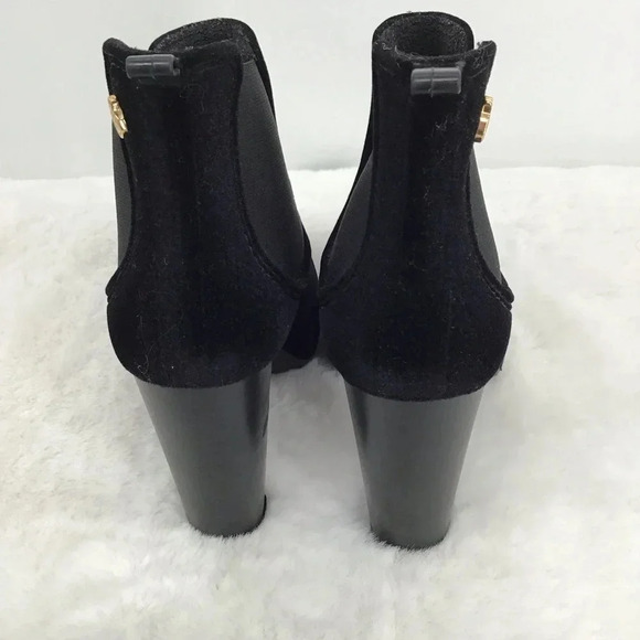 Lemon Jelly Women’s High Heel Chelsea Ankle Velvet Boot Black Size 38 EU 7-7.5US - Picture 4 of 9